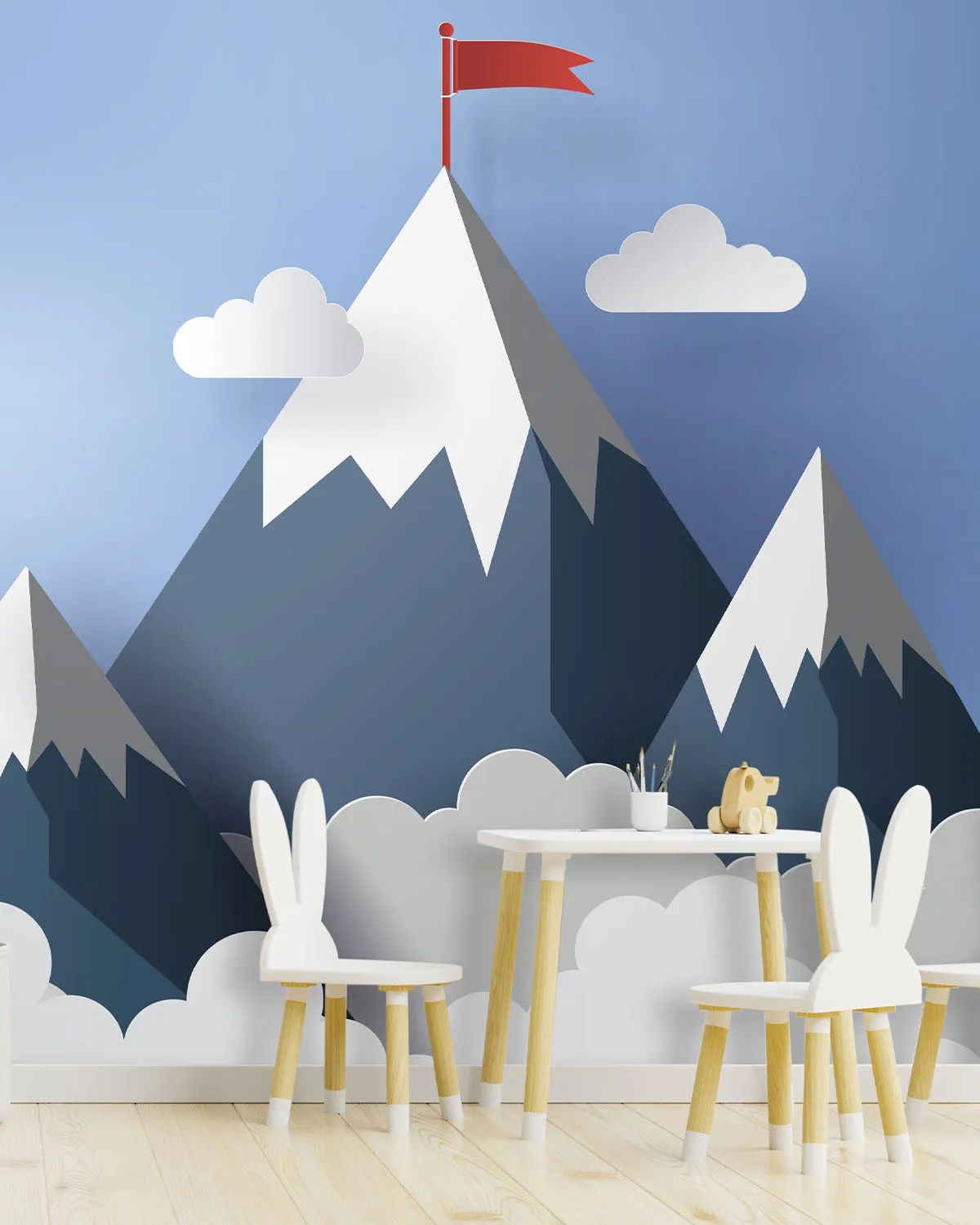 Papier peint mural décoratif "Montagne 3D" pour une décoration intérieure signée ID Panneaux
