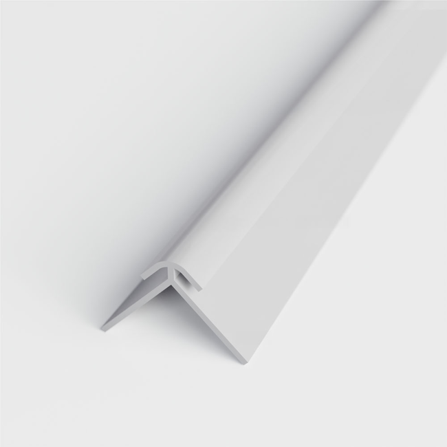 Profile d'angle extérieur blanc mat pour panneaux muraux ID Panneaux
