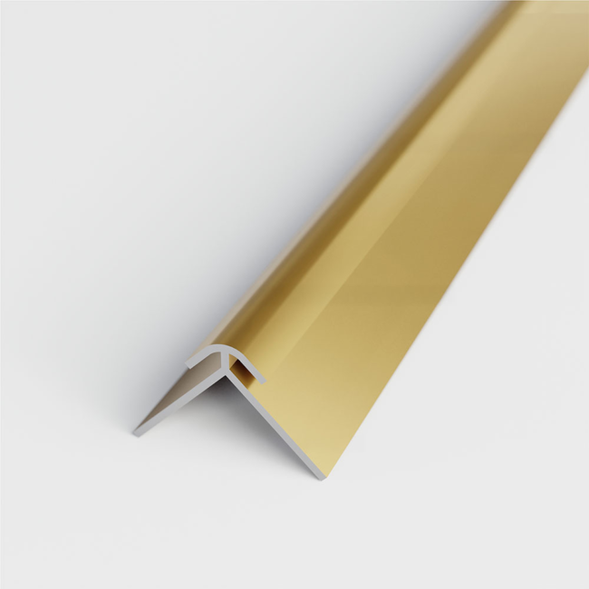 Profile d'angle extérieur or mat pour panneaux muraux ID Panneaux