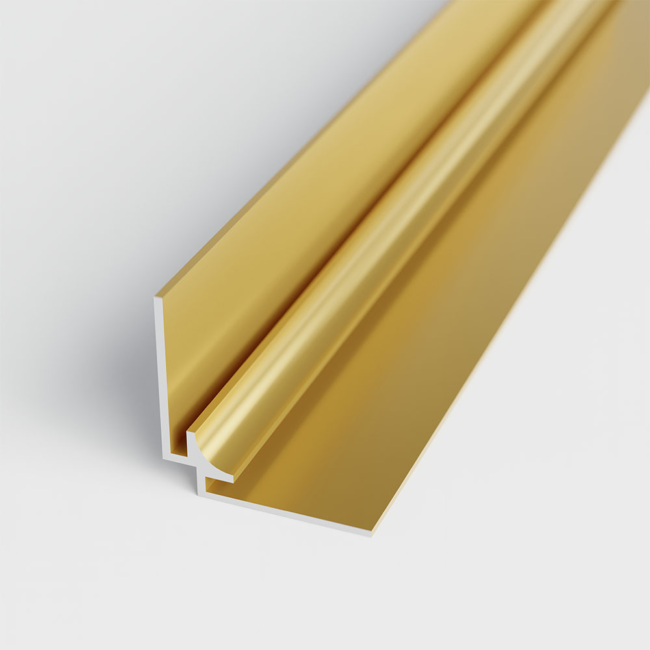 Profile d'angle intérieur or mat pour panneaux muraux ID Panneaux