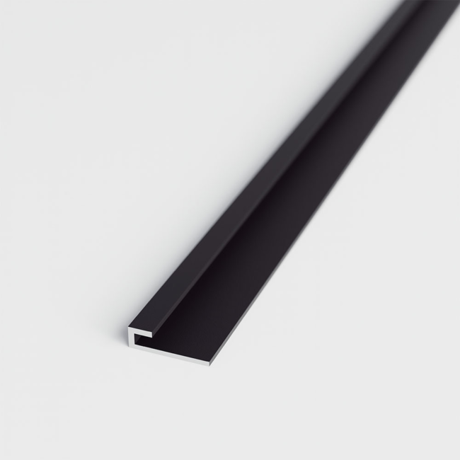 Profile de finition noir mat pour panneaux muraux ID Panneaux